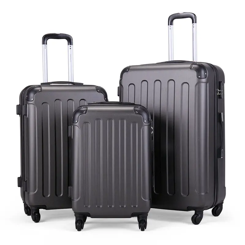 Lightweight 360° Rotating 3-Piece Luggage Set for Frequent Travelers