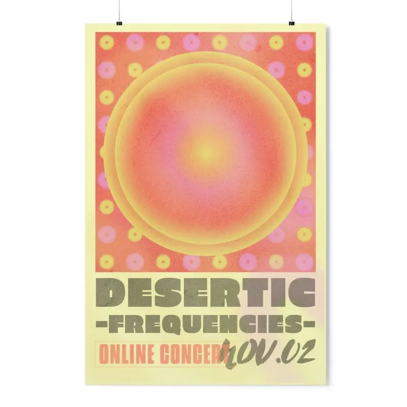 Live Music Event Gradient Digital Poster