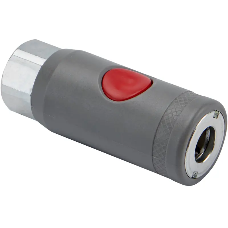 M-Style Safety Air Coupler with 1/4″ Female NPT Threaded Connection