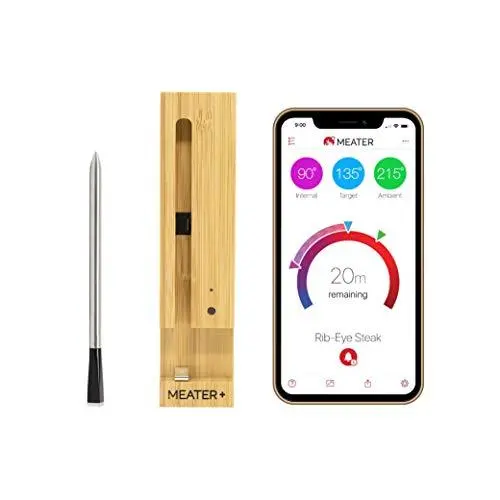 MEATER Plus Long-Range Wireless Meat Thermometer – Dual-Probe Bluetooth Sensor for Precision Cooking Across All Heat Sources