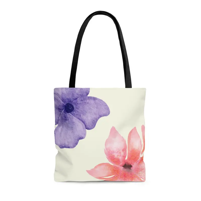 Medium Floral-Print Beach Tote Bag – Lightweight Shopper Style