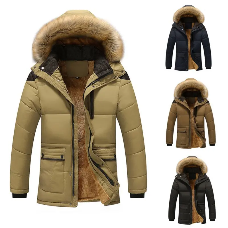Men’s Insulated Hooded Winter Outerwear Coat