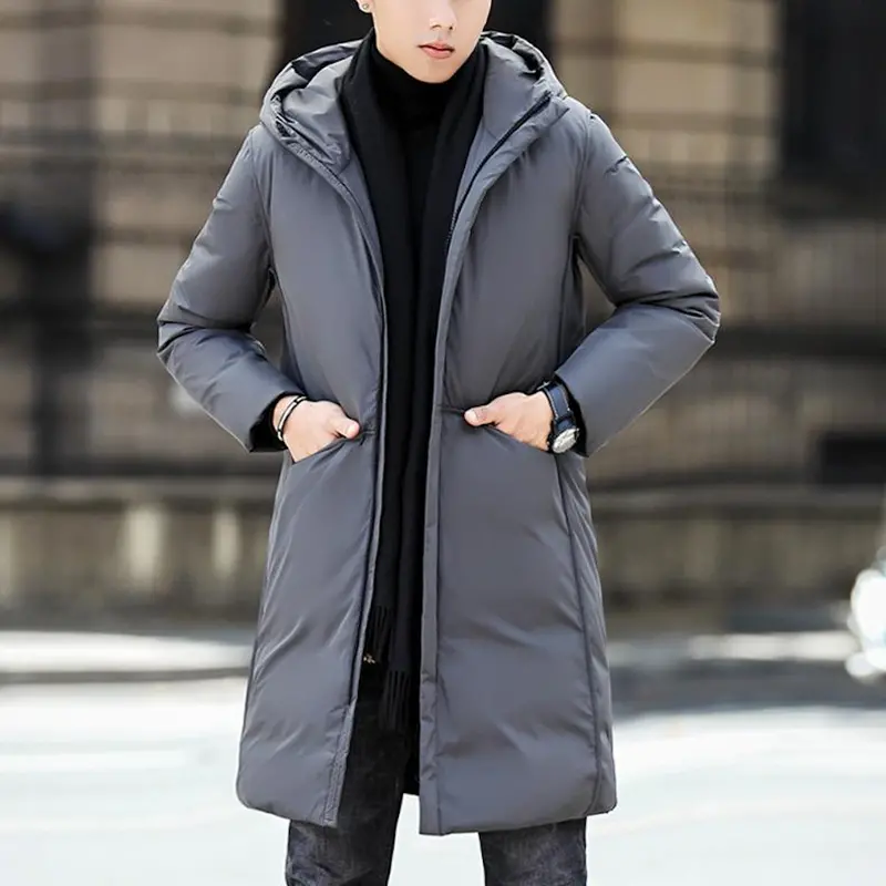 Men’s Mid-Length Insulated Hooded Puffer Coat