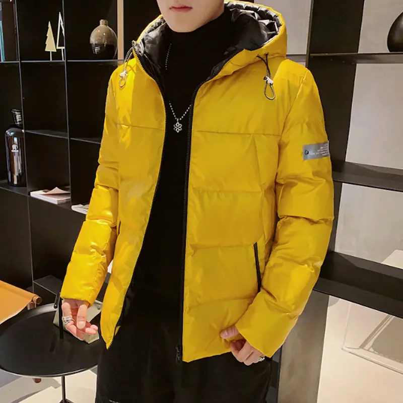 Men’s Two-Tone Puffer Hoodie Jacket