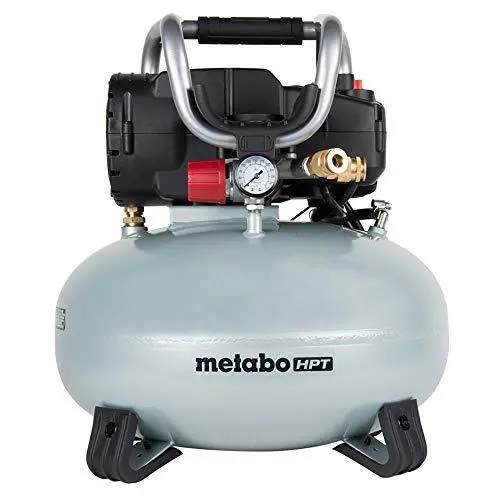 Metabo HPT EC710S Pancake Air Compressor – 6-Gallon Oil-Free Tank with Quiet Operation for Home & Workshop Use