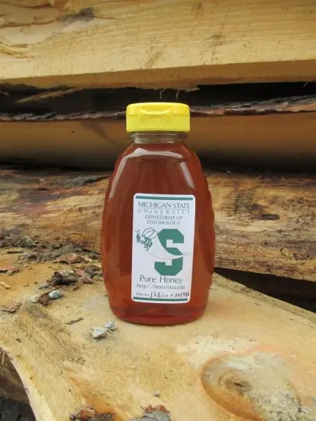 Michigan State University Pure Raw Honey – 1-Pound Glass Jar