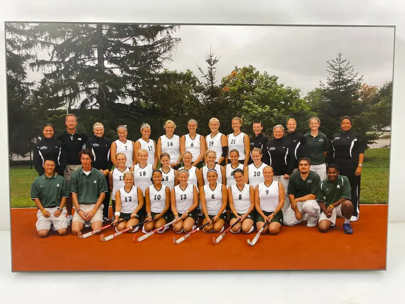 Michigan State Women’s Field Hockey Team Photo #3 — Compact Commemorative Plaque