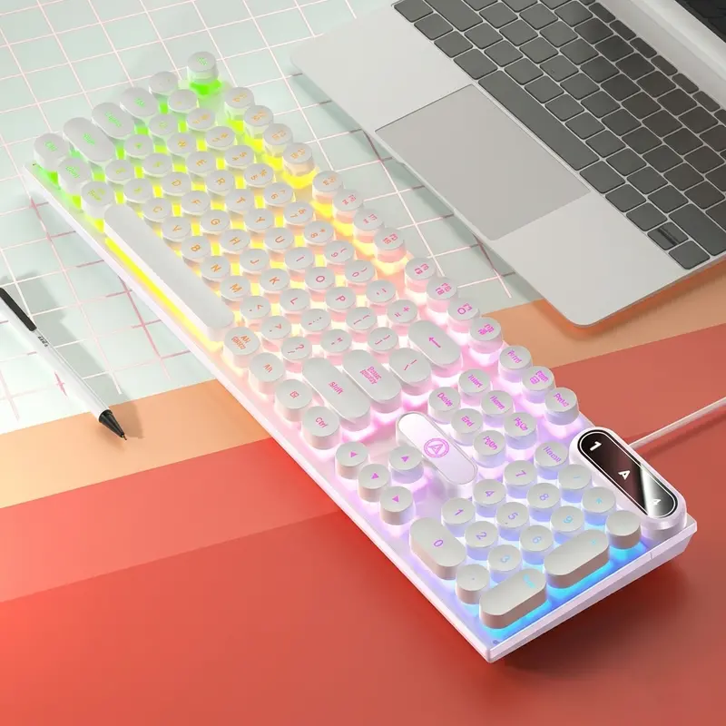 Milky Dream Mechanical Keyboard – Soft-Tactile RGB Edition