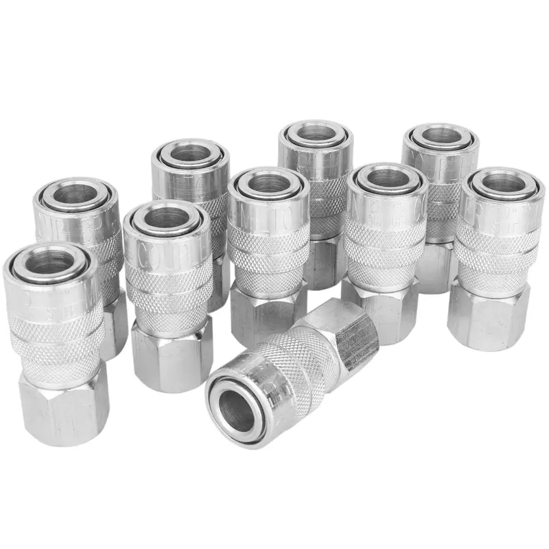 Milton 3/8″ M-Style Steel Female Quick-Connect Coupler – Pack of 10