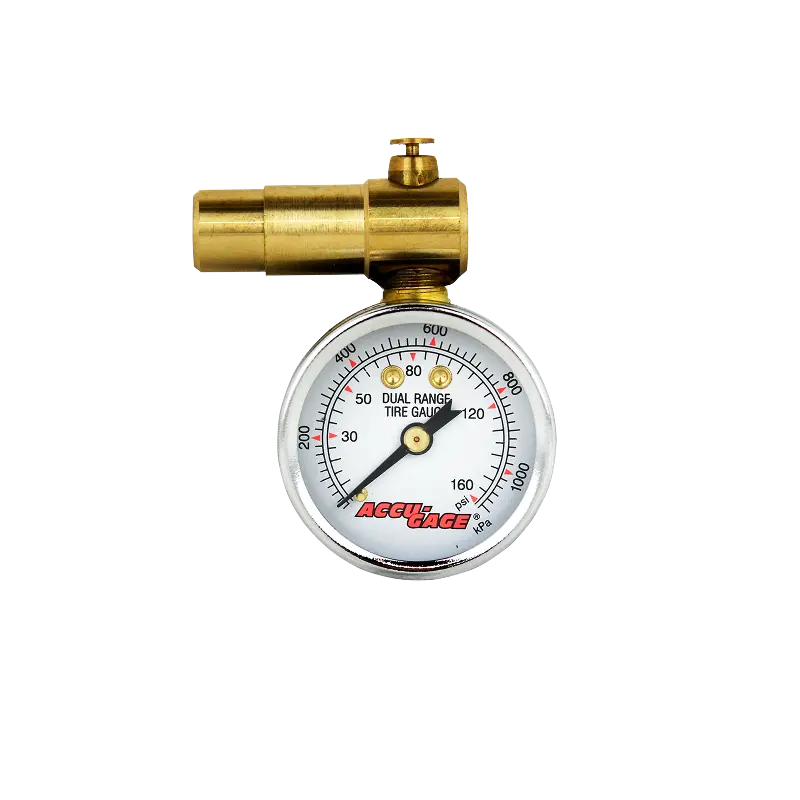 Milton ACCU-GAGE Presta Valve Bicycle Pressure Gauge with Bleeder Valve – 0–160 PSI, ANSI-Certified
