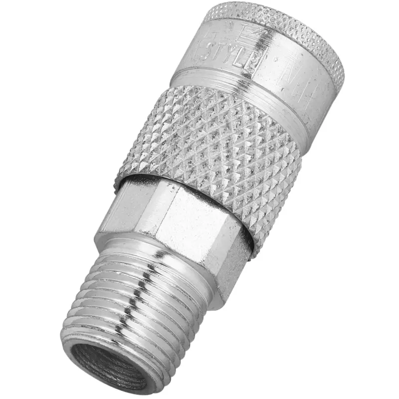 Milton S-789ST 3/8-Inch T-Style Steel Quick-Connect Male Coupler – Pack of 10 (Retail Box)