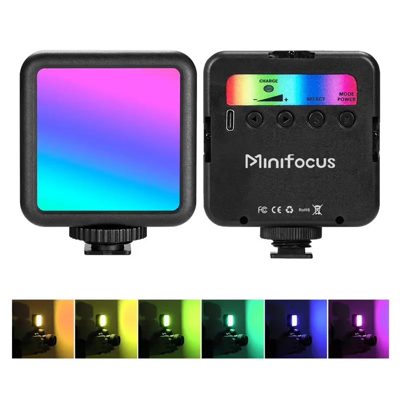 Mini Pocket-Sized RGB LED Camera Light – Portable On-Camera Illumination