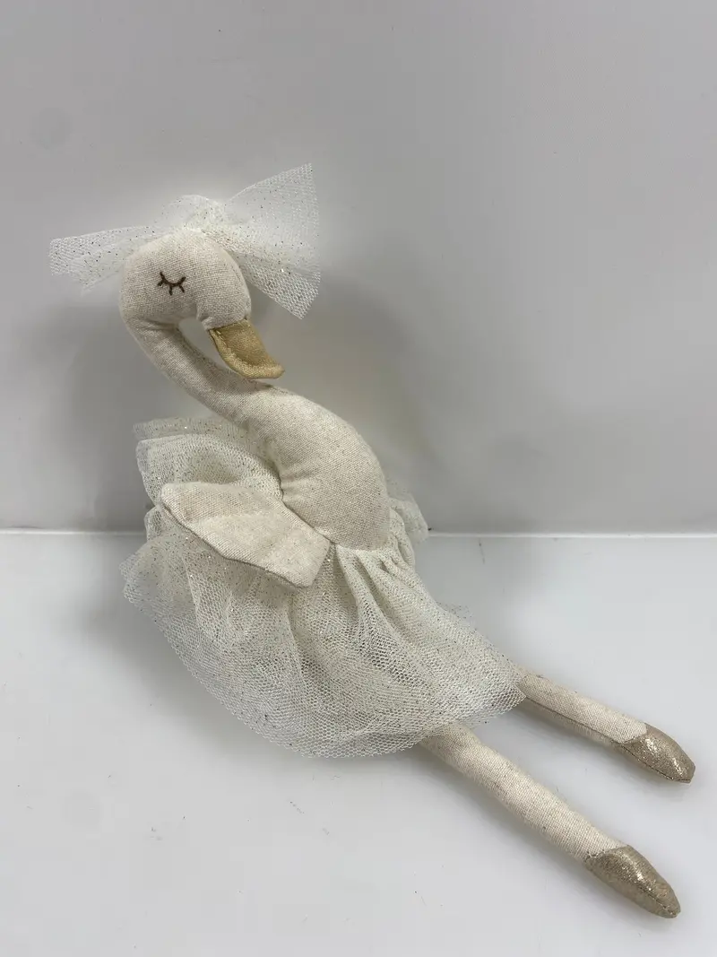 Miss Rose Sister Violet White Sparkle Tutu Swan Plush Figure