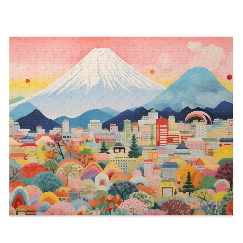 Mount Fuji Skyline 500-Piece Scenic Puzzle