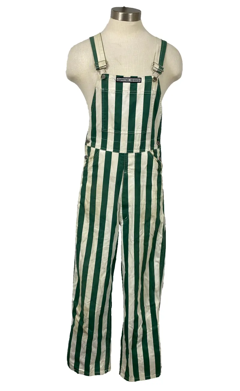 MSU Game Day Bibs — Green & White, Adult Small Fit