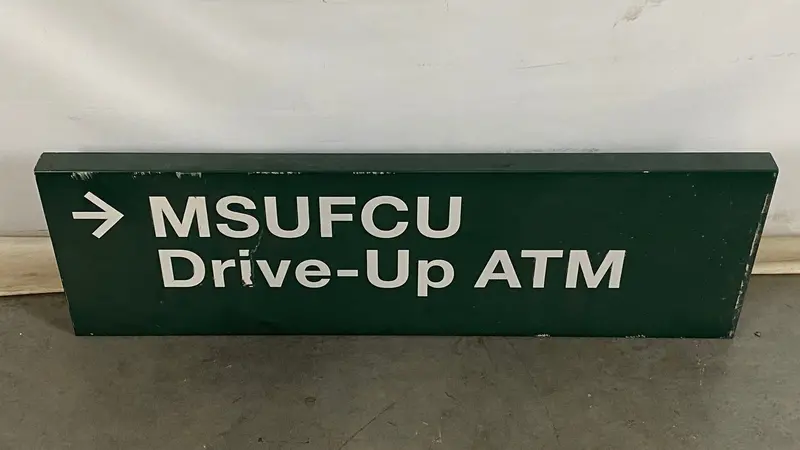 MSUFCU ATM Sign #1 – Michigan State University Campus Display