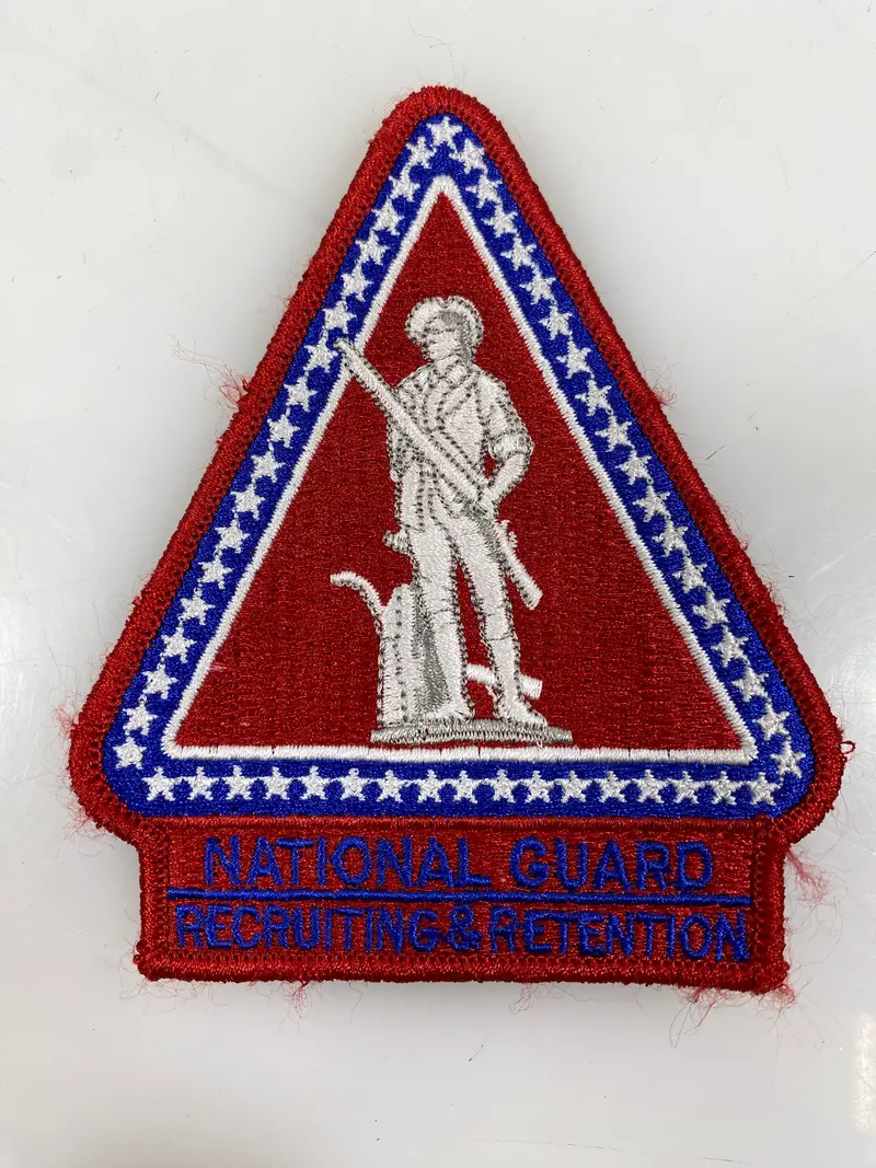 National Guard ROTC Velcro Patch – Red, White & Blue Design