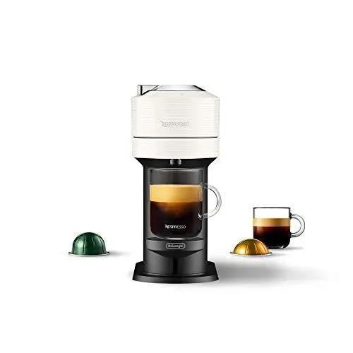 Nespresso Vertuo Next by DeLonghi – White Espresso and Coffee Machine with Centrifusion Technology and Automatic Capsule Ejection