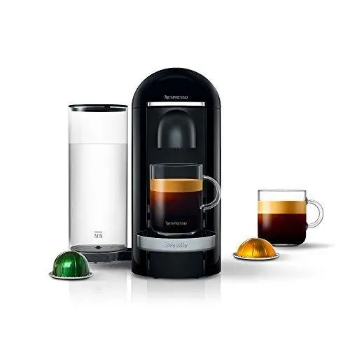 Nespresso VertuoPlus Deluxe by Breville – Dual-Capsule Coffee & Espresso Machine with Centrifusion Technology and Automatic Capsule Ejection (Black)