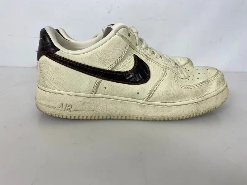 Nike Air Force 1 ’07 – Soft Pearl Brown Croc Leather Sneakers