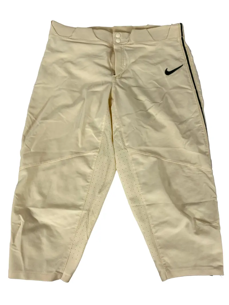 Nike Beige & Green Stripe Baseball Capri Pant – Men’s XL (Inseam 20″)