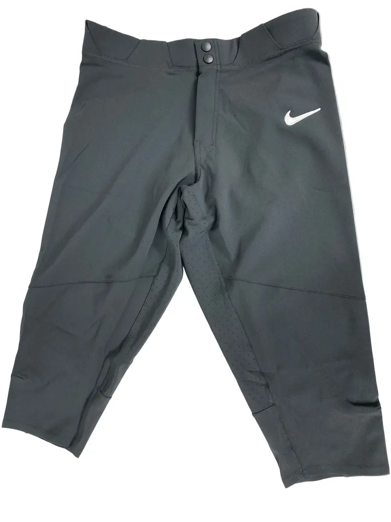 Nike Charcoal Gray Baseball Game Capri Pants — Men’s Large (Inseam 20″)