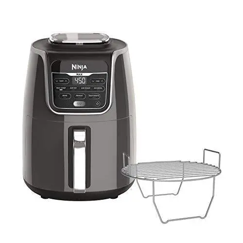 Ninja AF161 Max XL Air Fryer – 3-Lb Capacity, Compact Grey Countertop Appliance