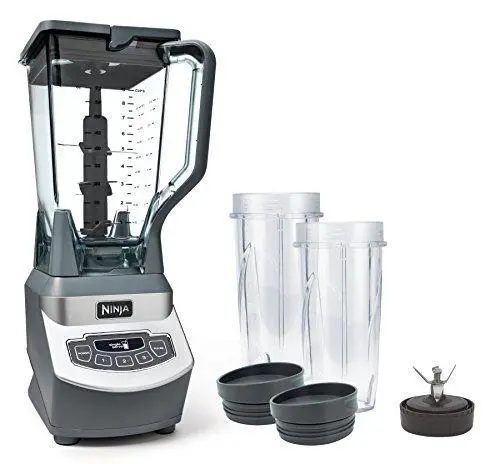 Ninja BL660 Professional Blender – 1100W Motor, 72-Oz Crushing Pitcher + Two 16-Oz Cups, Smoothie & Frozen Drink Ready (Gray)