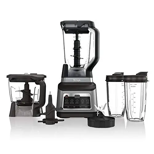 Ninja BN801 Professional Plus Kitchen System – 1400W Blender, Food Processor, Cups & Auto-iQ (Grey)