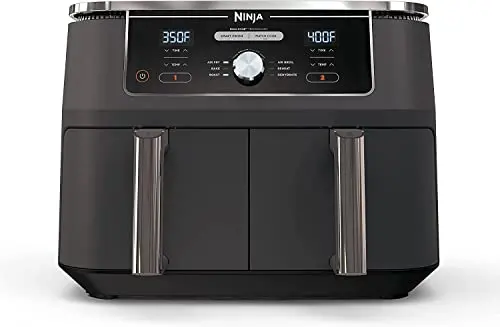 Ninja DZ201 Foodi DualZone Air Fryer – 8-Quart 6-in-1 with Two Independent Baskets & Smart Finish