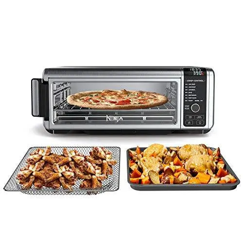 Ninja Foodi SP101/FT102CO Digital Air Fry Oven – Convection Toaster, Flip-Away Storage, XL Capacity (Renewed)