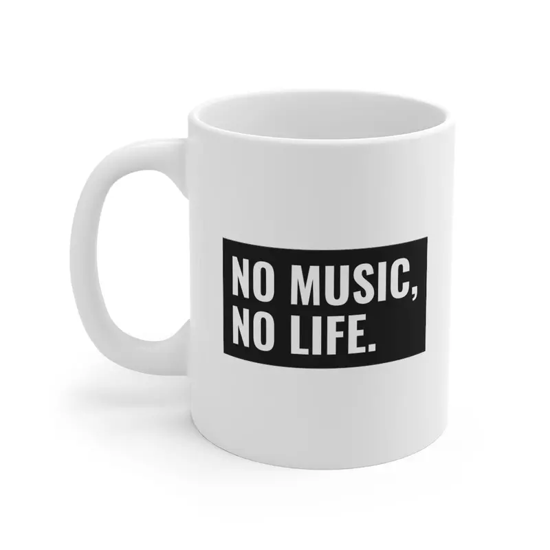 ‘No Music, No Life’ Vinyl-Inspired Coffee Mug