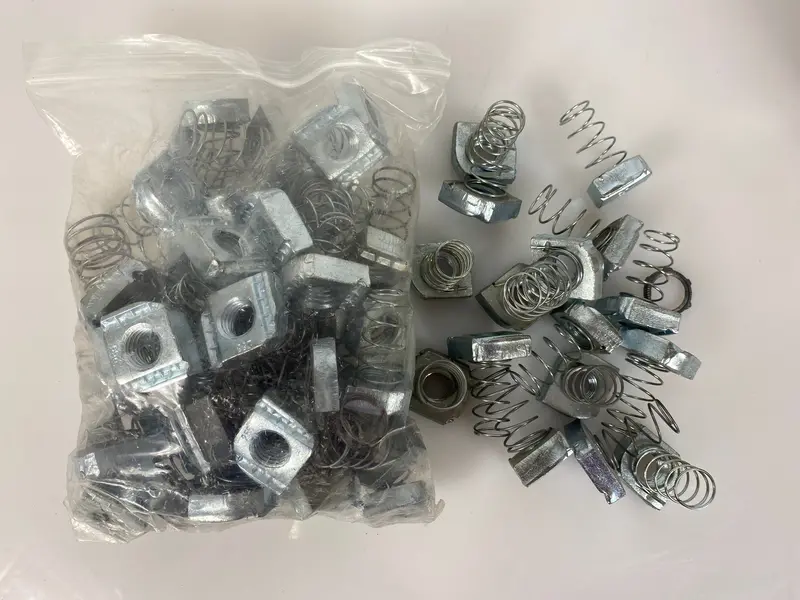 Nut Power Strut D Series Spring Nut – 5/18-Inch, 66-Count Pack