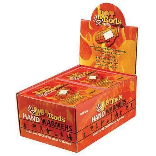 Occunomix Hot Rods Disposable Hand Warmers – 80-Piece Bulk Pack 1