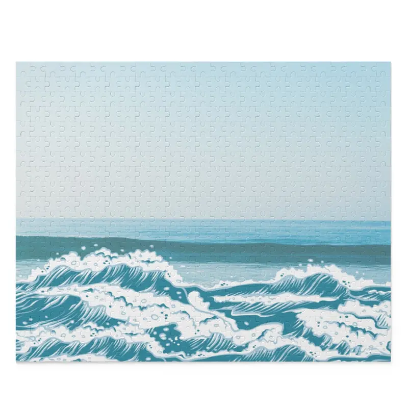 Ocean Shoreline Waves 500-Piece Jigsaw Puzzle