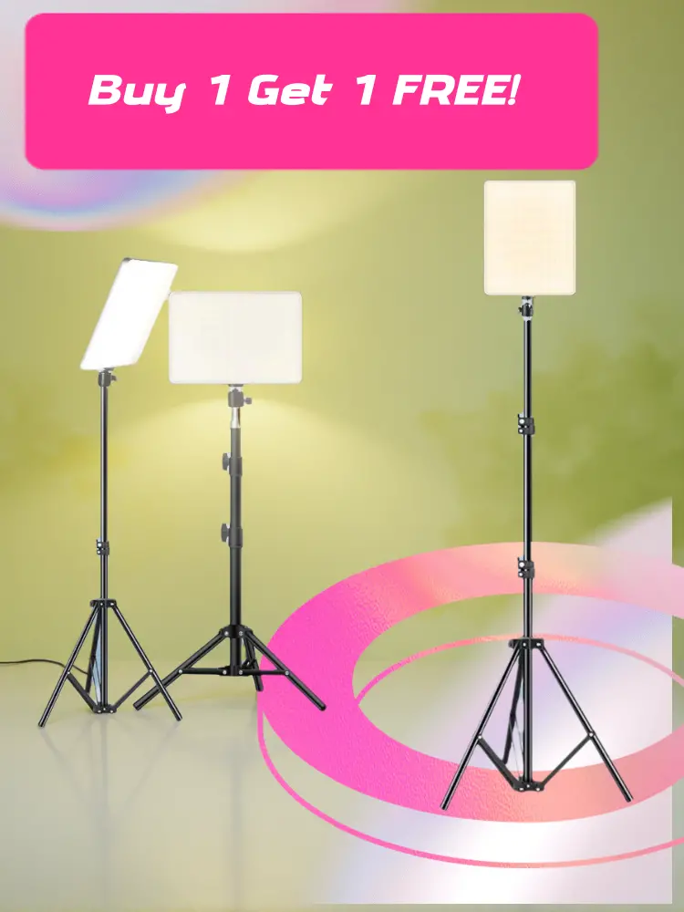 Onetify Adjustable LED Studio Lamp with Adjustable Tripod Stand – BOGO Offer