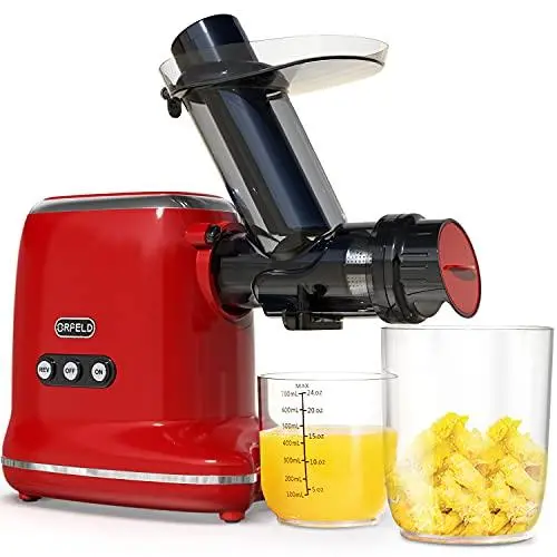 ORFELD Cold Press Juicer – High-Yield Masticating Extractor for Quiet, Efficient Fruit and Vegetable Juicing