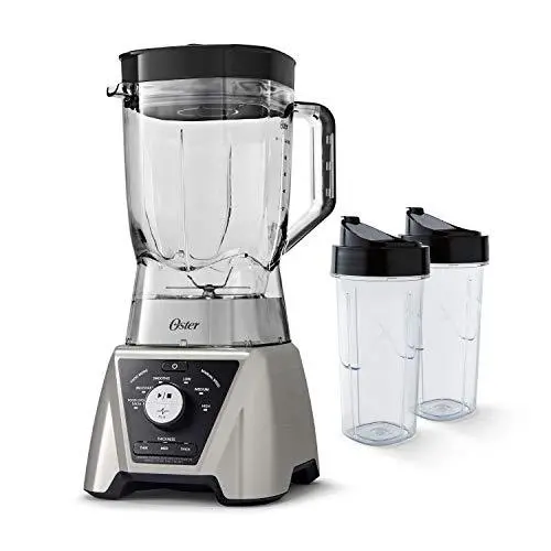 Oster Texture Select Pro Blender – 64 oz Tritan Jar Blender with Blend-N-Go Cups and Multiple Consistency Settings