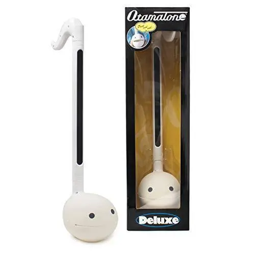 Otamatone Deluxe Synthesizer – Japanese Electronic Musical Instrument with English Manual (White)