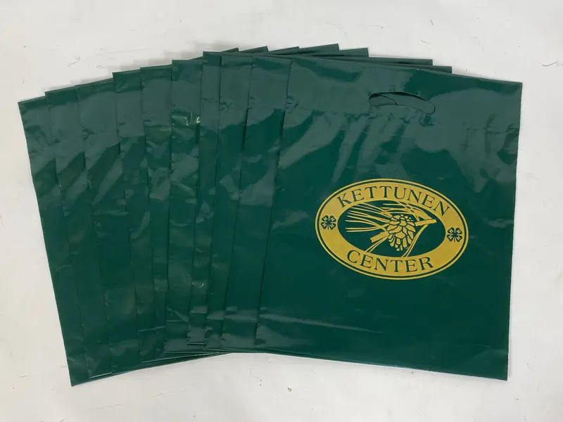 Pack of 10 Kettunen Center Branded Plastic Carry Bags