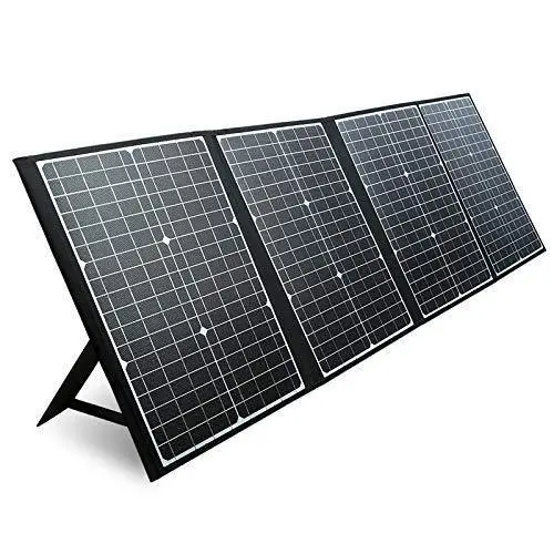 PAXCESS 120W Portable Folding Solar Panel – 18V Output with USB QC 3.0 & Type-C, Ideal for RVs and Outdoor Adventures
