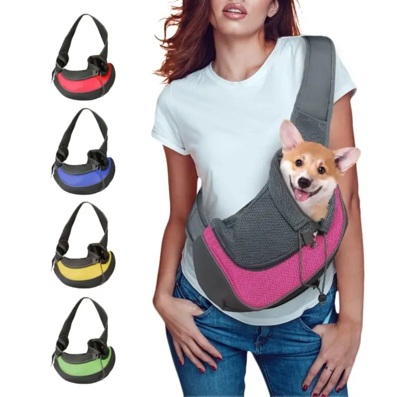 Pet Travel Shoulder Bag – Breathable Carrier for Puppies & Kittens
