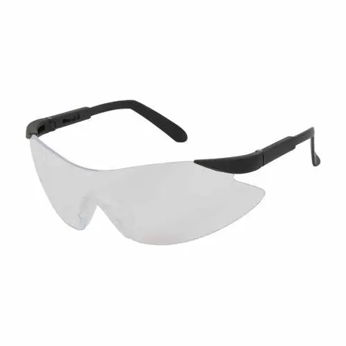 Pip Wilco Clear Polycarbonate Safety Eyewear – Anti-Scratch & Anti-Fog Coating, Adjustable Black Temples, Ribbed Rubber Nosepiece (7–12 Pack) 1