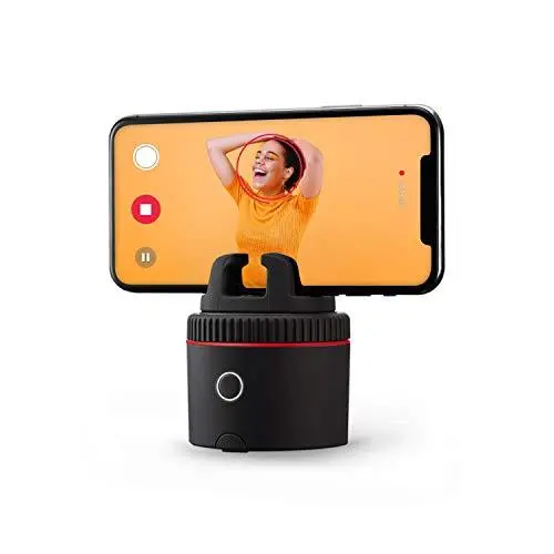 Pivo Pod Red – AI-Powered Auto-Tracking Smartphone Mount for Hands-Free 360° Photos, Videos, and Live Streaming on iOS and Android
