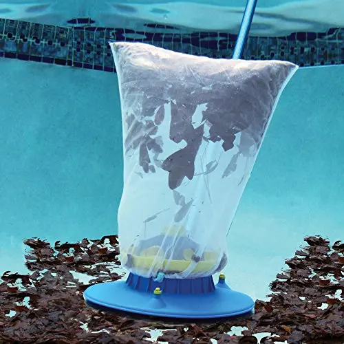 POOL BLASTER Cordless Pool Vacuum – Battery-Powered Hoseless Leaf Skimmer with Heavy-Duty Mesh Bag for Inground & Above-Ground Pools