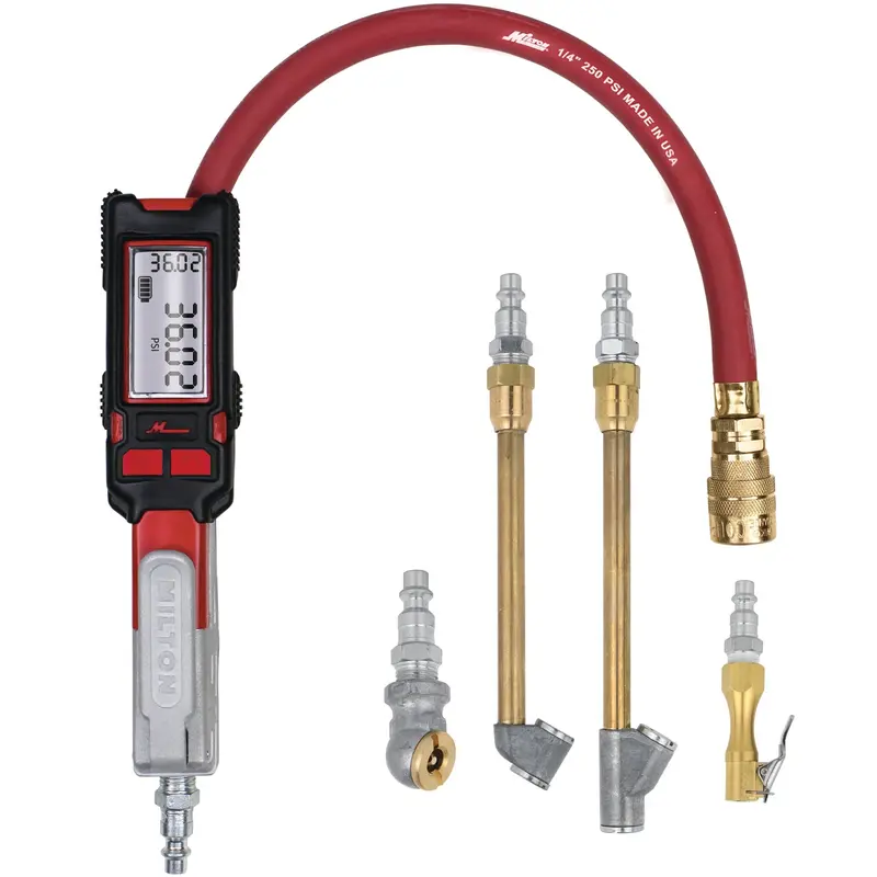 Precision Digital Tire Inflator & Gauge — 0–160 PSI, ±0.25% Accuracy (Model S-580E)