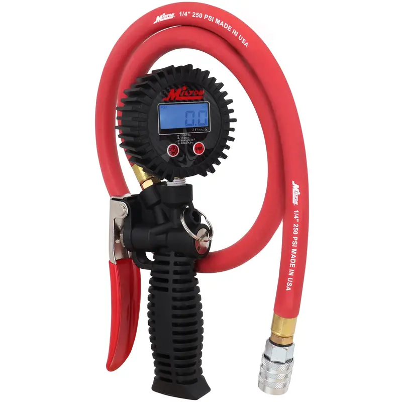 Professional Digital Tire Inflator with Pistol Grip – KWIK-CHANGE® Safety Chuck & 36″ Hose