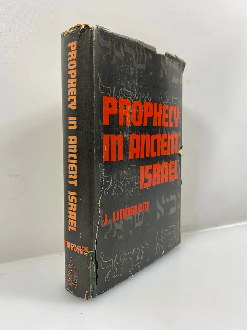 Prophecy in Ancient Israel by Johannes Lindblom (1962, Hardcover)