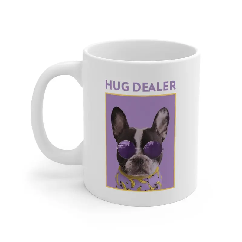 ‘Pug Hug Dealer’ Breed-Specific Fun Mug