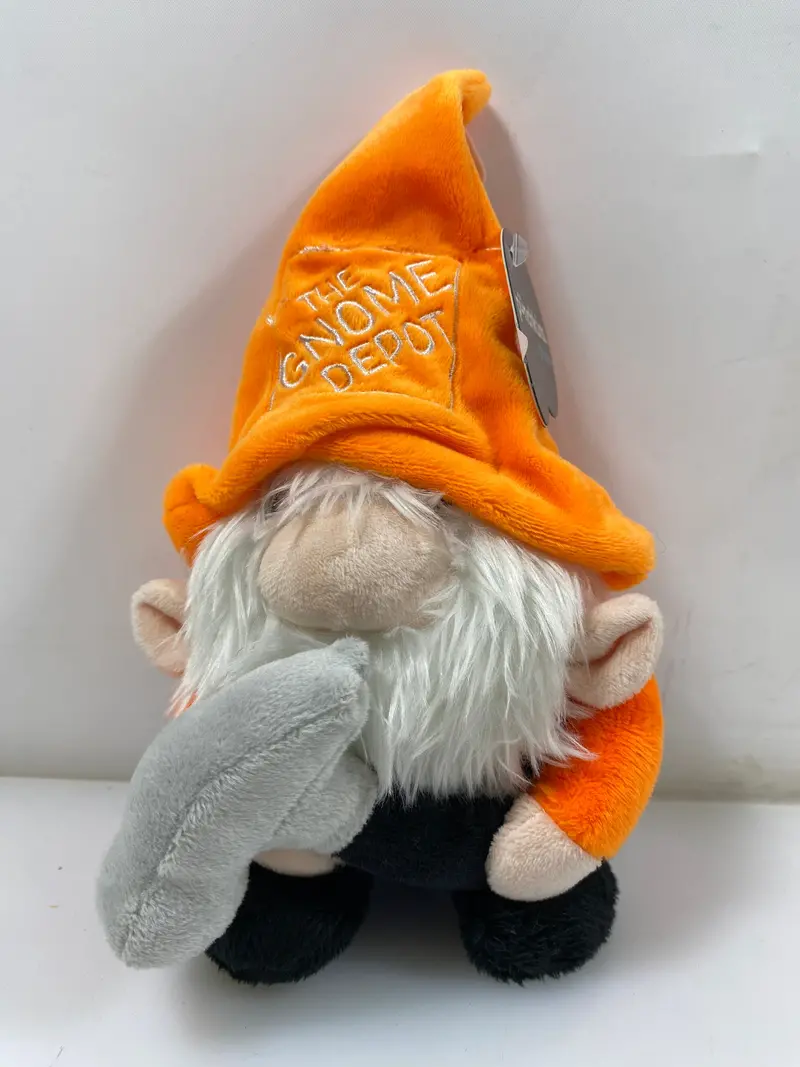 Punchkins Puffies Orange Garden Gnome Plush Toy – Whimsical Stuffed Figure
